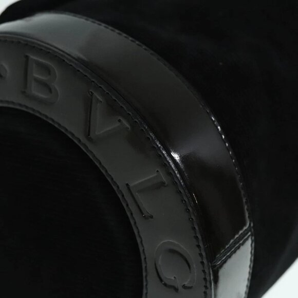 BVLGARI Hand Bag Suede Brown Auth hk1677 - Picture 10 of 14